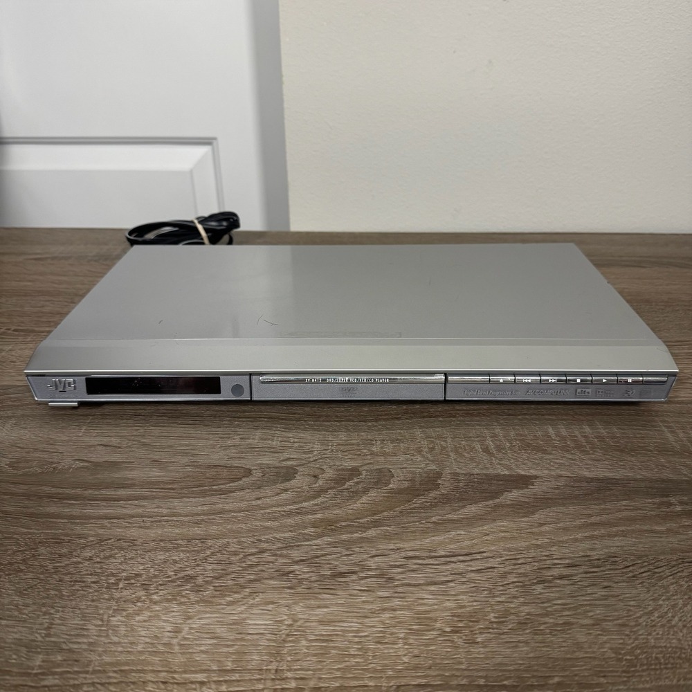 JVC XV-N412S DVD Player Silver Slim Progressive Scan CD VCD SVCD Player